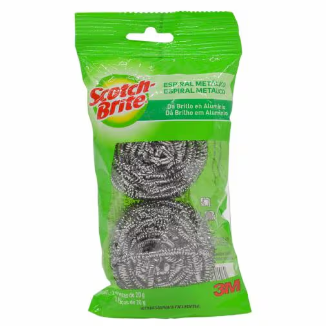 SCOTCH/B METALLIC SPIRAL SPONGE 3M